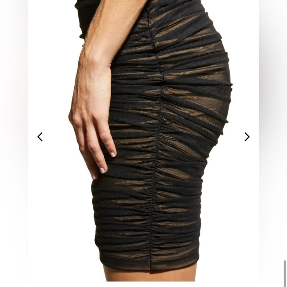 NWT Perfect NORMAKAMALI WALTER DRESS TO KNEE mesh strapless XL - Picture 5 of 13